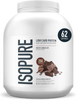 Isopure Low Carb 100% Pure Whey Isolate Protein Powder, Lactose Free, Gluten Free, With Vitamins, Dutch Chocolate, 25g Protein Per Serving, 4.5 Lbs, 62 Servings (Packaging May Vary) Dutch Chocolate 62 Servings (Pack of 1)