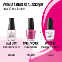 OPI Nail Polish Top and Base Coat, Protective High-Gloss Shine, 0.5 Fl Oz, Natural