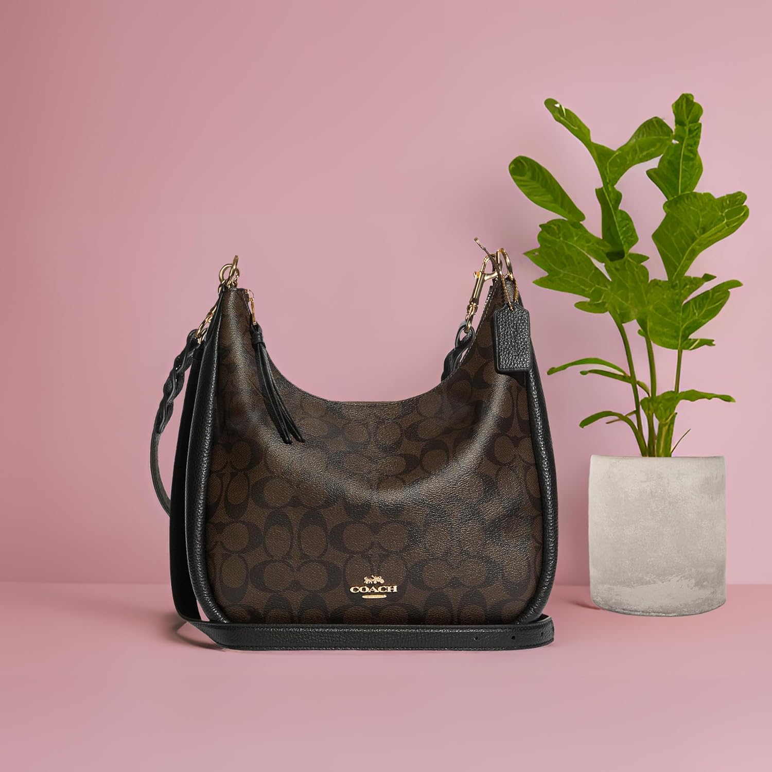 Coach Unisex Jules Hobo Black One Size