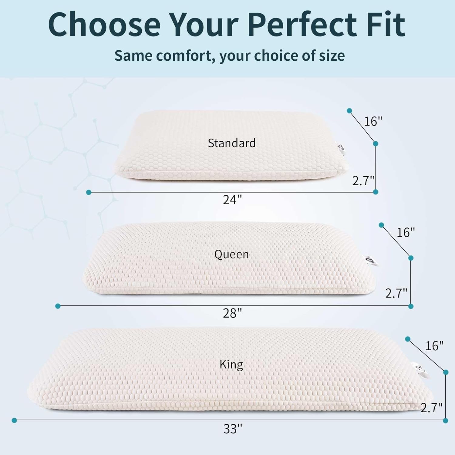 Talatex Talalay Ultra Slim 100% Natural Premium Latex Pillow, Ultra Thin Flat Pillow for Stomach and Back Sleepers Helps Cervical Neck Alignment and Deeper Sleep, No Memory Foam Chemicals（2.7