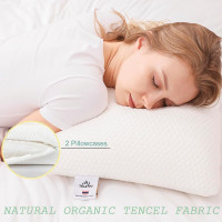 Talatex Talalay Ultra Slim 100% Natural Premium Latex Pillow, Ultra Thin Flat Pillow for Stomach and Back Sleepers Helps Cervical Neck Alignment and Deeper Sleep, No Memory Foam Chemicals（2.7