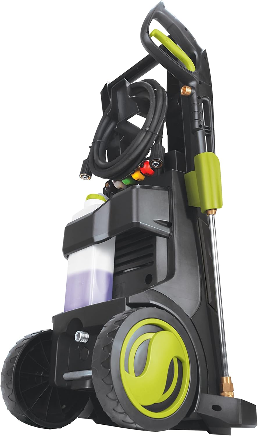 Sun Joe SPX3550 Max Brushless Induction Electric Pressure Washer w/ 5-Quick Connect Nozzles, Detergent Tank, Cleans Cars, Patios, Decks, Sidewalks & More