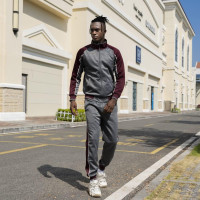 TOLOER Men's Activewear Full Zip Warm Tracksuit Sports Set Casual Sweat Suit