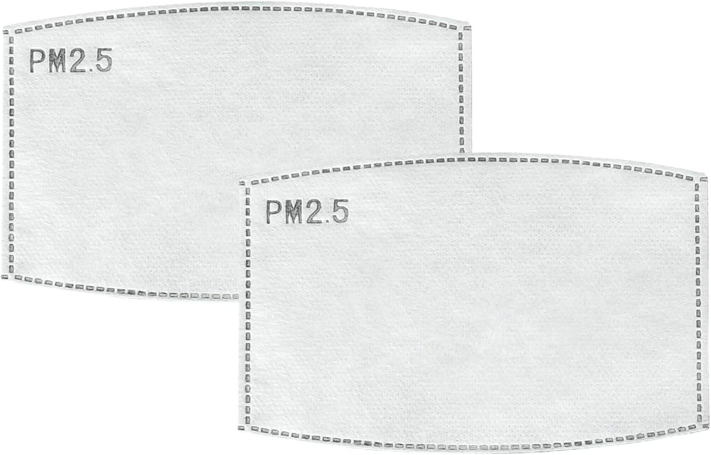 ililily Black Cotton Washable Nose Wired Face Mask Filter Pocket Wide Cover With Filter (Black)