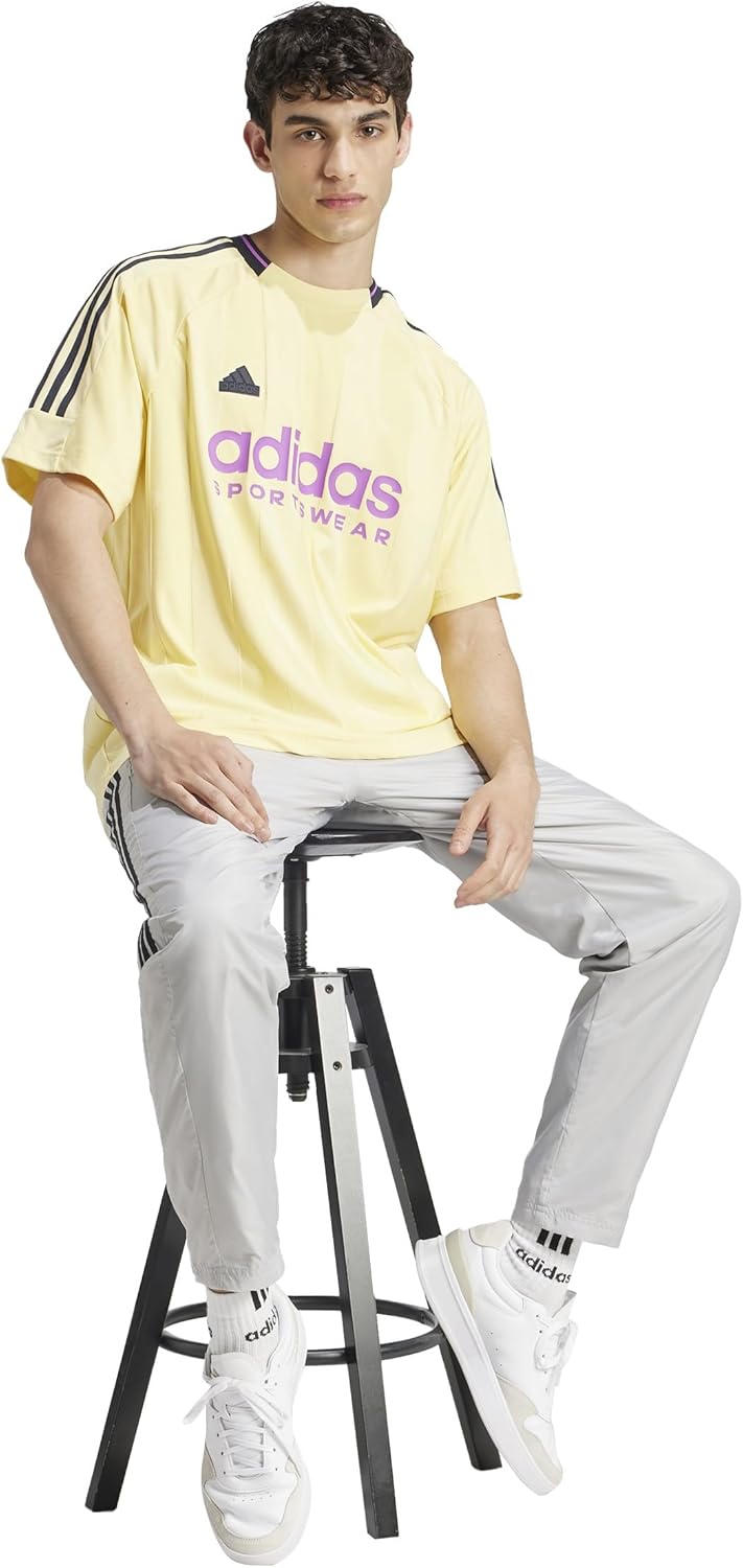 adidas Men's House of Tiro Jacquard Jersey Large Almost Yellow