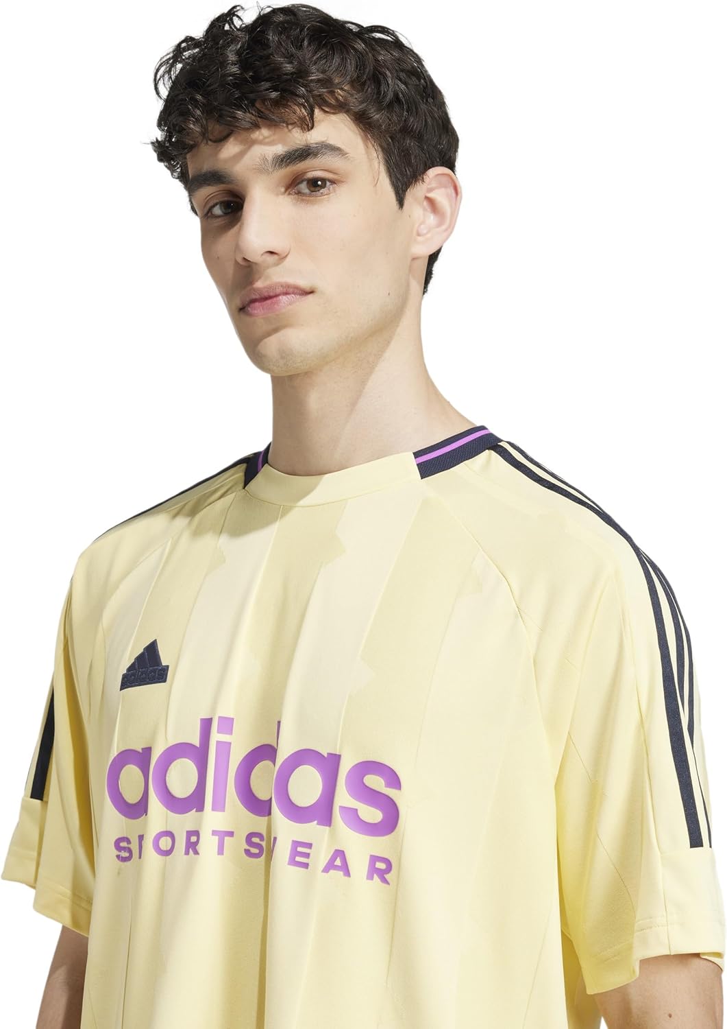 adidas Men's House of Tiro Jacquard Jersey Large Almost Yellow