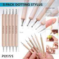 E6000 1-Ounce Tube with Precision Tips Industrial Strength Adhesive for Crafting and Wooden Art Dotting Stylus Pens 5 pcs Set - Rhinestone Applicator Kit - Rhinestone Applicator Kit for Arts and Craft