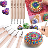 E6000 1-Ounce Tube with Precision Tips Industrial Strength Adhesive for Crafting and Wooden Art Dotting Stylus Pens 5 pcs Set - Rhinestone Applicator Kit - Rhinestone Applicator Kit for Arts and Craft