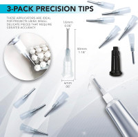 E6000 1-Ounce Tube with Precision Tips Industrial Strength Adhesive for Crafting and Wooden Art Dotting Stylus Pens 5 pcs Set - Rhinestone Applicator Kit - Rhinestone Applicator Kit for Arts and Craft