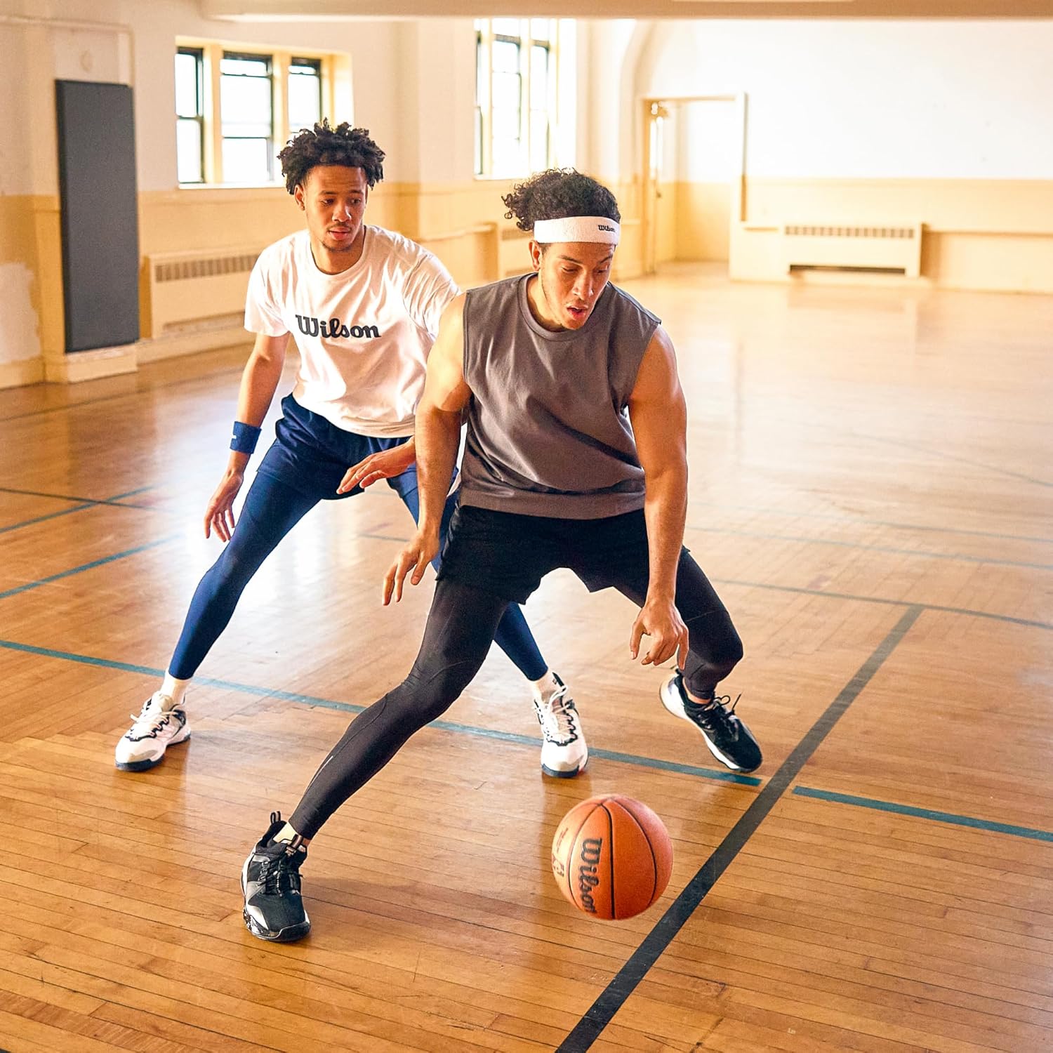 WILSON NBA Authentic Indoor/Outdoor Basketballs - Size 3, Size 6 and Size 7 Size 7 - 29.5