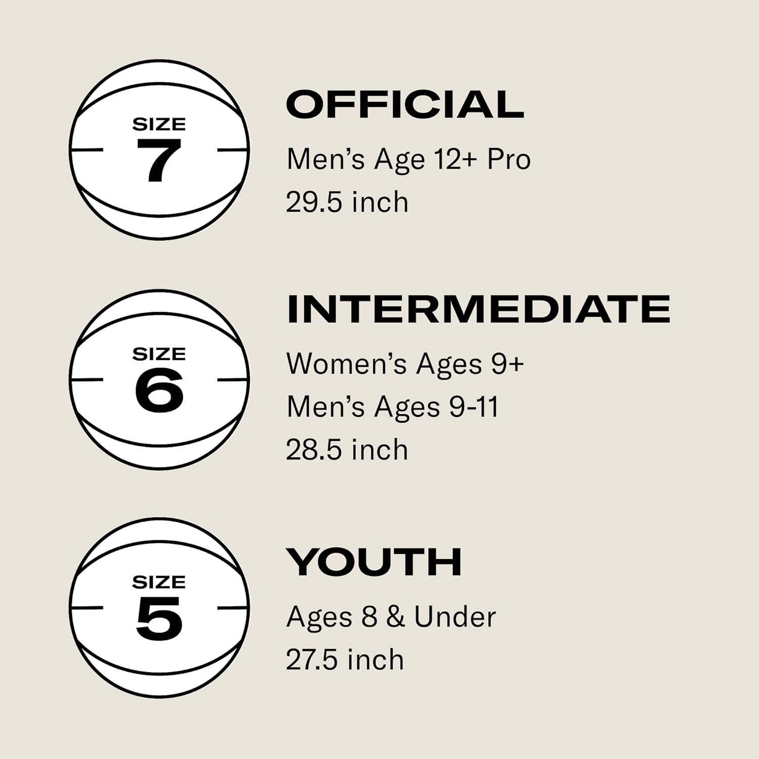 WILSON NBA Authentic Indoor/Outdoor Basketballs - Size 3, Size 6 and Size 7 Size 7 - 29.5