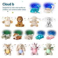 Cloud b Tranquil Turtle Aqua - White Noise Machine Baby, Baby Night Light & Portable White Noise Machine - Soothing Ocean Waves & Underwater Melodies, Cry Sensor, Rechargeable, Eco-Friendly Tranquil Turtle RC (Aqua)