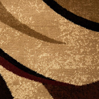 Home Dynamix HD5382 Tribeca Collection 3-Piece Area Rug Set, Brown/Red