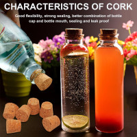 30PCS Natural Cork Stoppers for Glass Bottles,Crafts & Home Decor,Tapered Corks for DIY Projects,Airtight Sealing,Laboratory & Wine Bottles