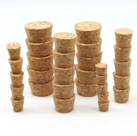 30PCS Natural Cork Stoppers for Glass Bottles,Crafts & Home Decor,Tapered Corks for DIY Projects,Airtight Sealing,Laboratory & Wine Bottles