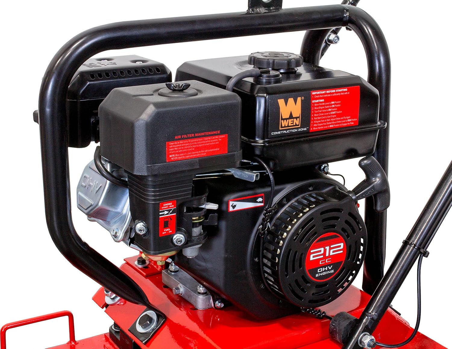 WEN 7HP 212cc Plate Compactor with 4500-Pound Compaction Force (56035T)