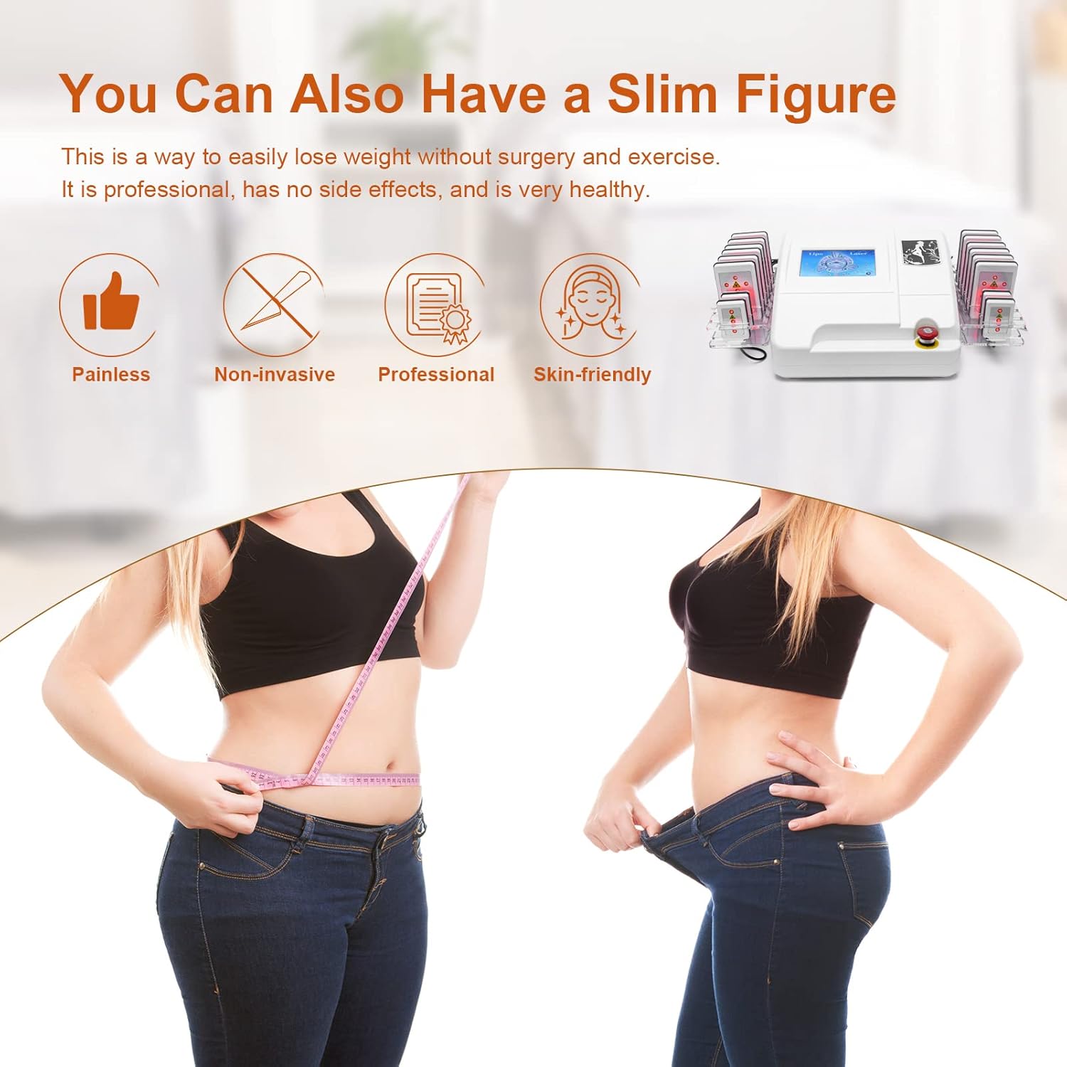 Body Shaper Weight Loss Cellulite Removal Laser Slimming Beauty Machine Elitzia ETMS (12+4)
