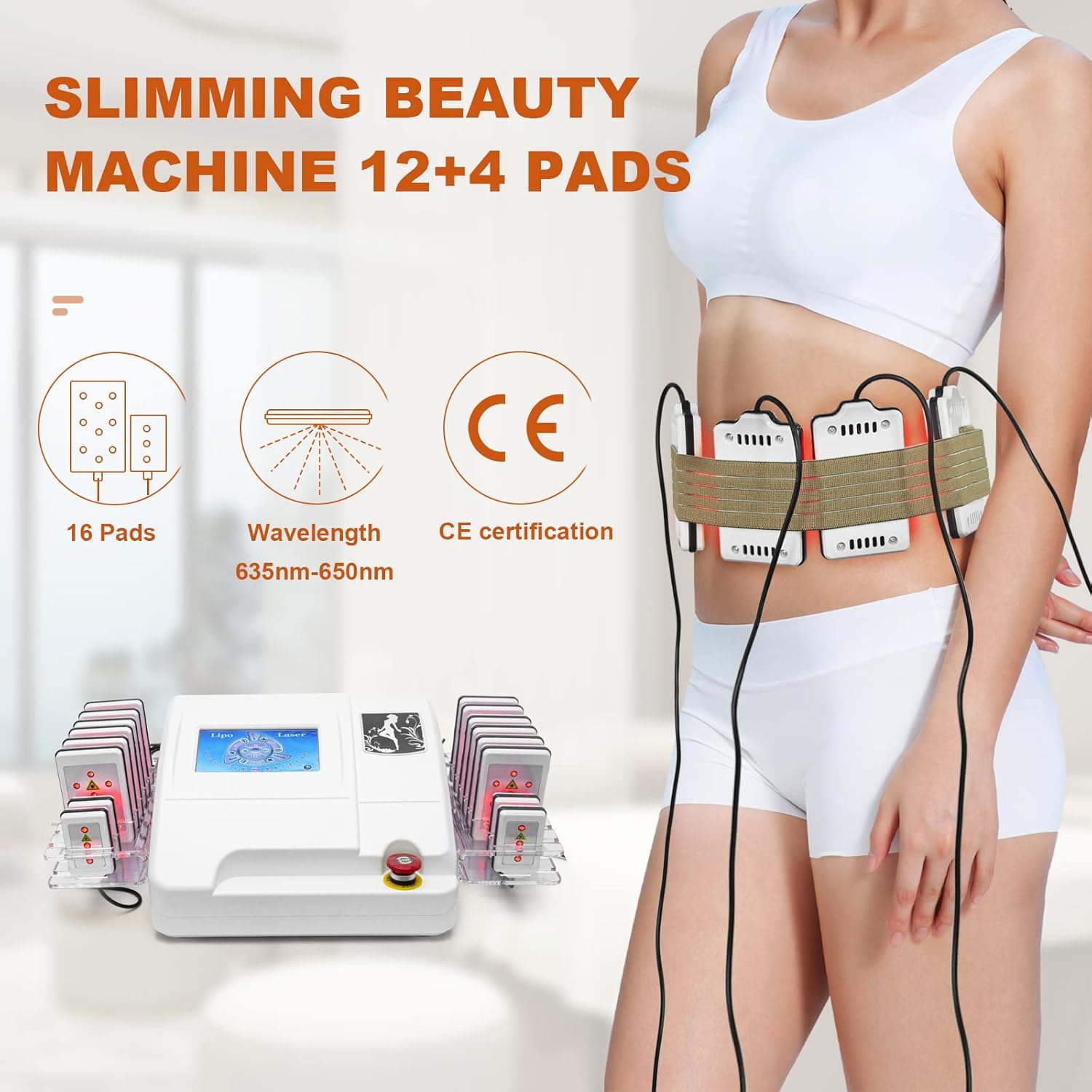 Body Shaper Weight Loss Cellulite Removal Laser Slimming Beauty Machine Elitzia ETMS (12+4)