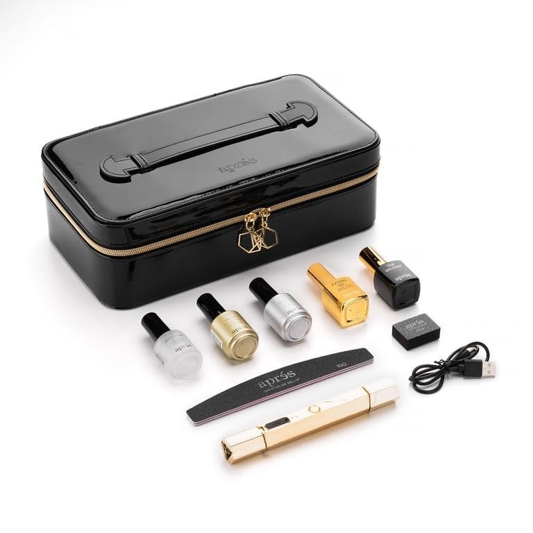 Apres Gel-X Nail Professional Starter Kit, 14 Sizes 00-9 w/ Half Sizes Included, Soft Gel Nail Tips Extension Kit, 2025 Edition (Natural Coffin Long)