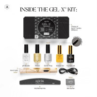 Apres Gel-X Nail Professional Starter Kit, 14 Sizes 00-9 w/ Half Sizes Included, Soft Gel Nail Tips Extension Kit, 2025 Edition (Natural Coffin Long)