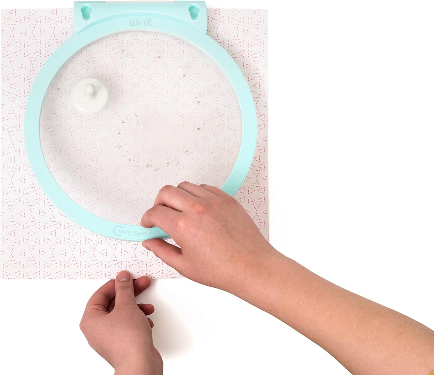 We R Memory Keepers Circle Spin & Trim Tool, Includes Circle Maker Tool & Two Replacement Blades, Rotates 360 Degrees,1 Inch to 8 Inch Circles
