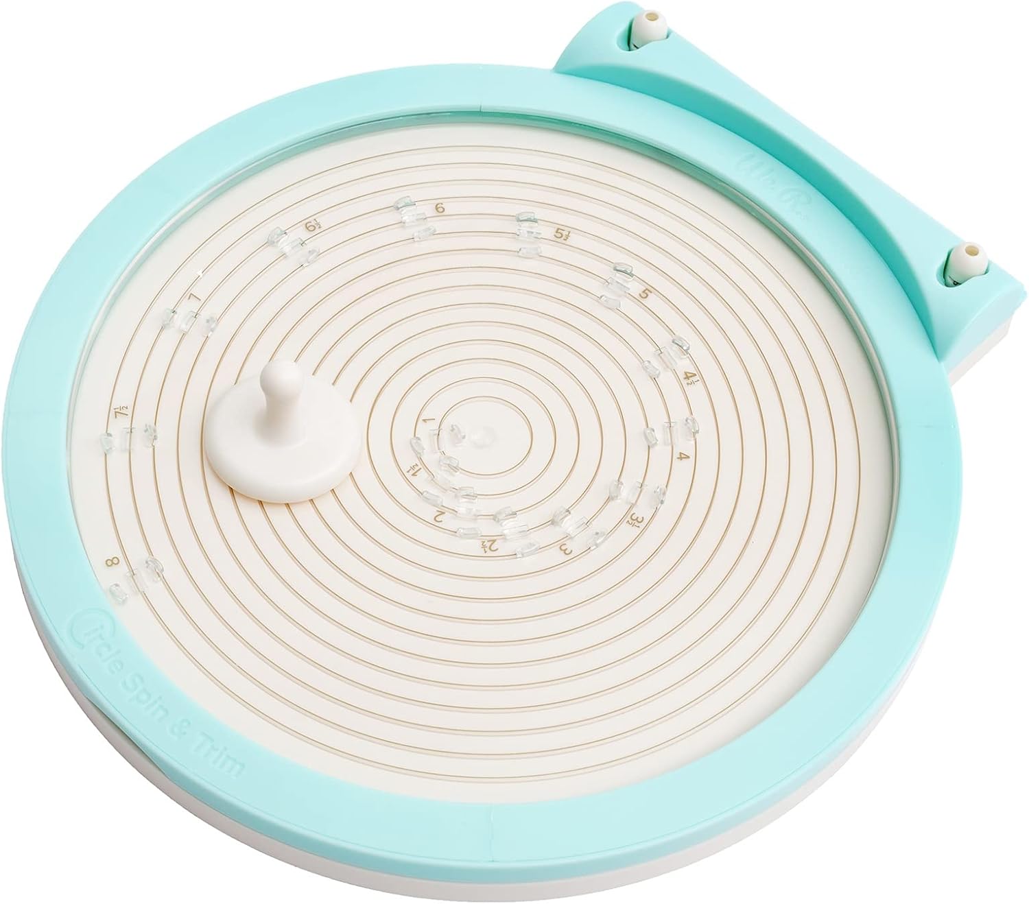 We R Memory Keepers Circle Spin & Trim Tool, Includes Circle Maker Tool & Two Replacement Blades, Rotates 360 Degrees,1 Inch to 8 Inch Circles