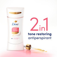 Dove Even Tone Antiperspirant Deodorant Stick Peach Blossom & Rice Milk 3 Count 2.6 oz 2.6 Ounce (Pack of 3) Peach Blossom & Rice Milk