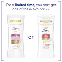 Dove Even Tone Antiperspirant Deodorant Stick Peach Blossom & Rice Milk 3 Count 2.6 oz 2.6 Ounce (Pack of 3) Peach Blossom & Rice Milk