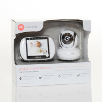 Motorola MBP36S Remote Wireless Video Baby Monitor with 3.5-Inch Color LCD Screen, Remote Camera Pan, Tilt, and Zoom 1-Camera