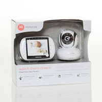 Motorola MBP36S Remote Wireless Video Baby Monitor with 3.5-Inch Color LCD Screen, Remote Camera Pan, Tilt, and Zoom 1-Camera