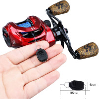 Sougayilang Baitcasting Reels, 8:1 Gear Ratio Fishing Reel with Magnetic Braking System Casting Reel, 9 + 1 Ball Bearings Super Smooth Anti-Corrosion Baitcaster Reel Energy Red-Right