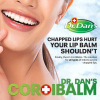 Dr. Dan's Cortibalm -3 Pack -for Dry Cracked Lips - Healing Lip Balm for Severely Chapped Lips- Designed for Men, Women and Children 3 Count (Pack of 1)