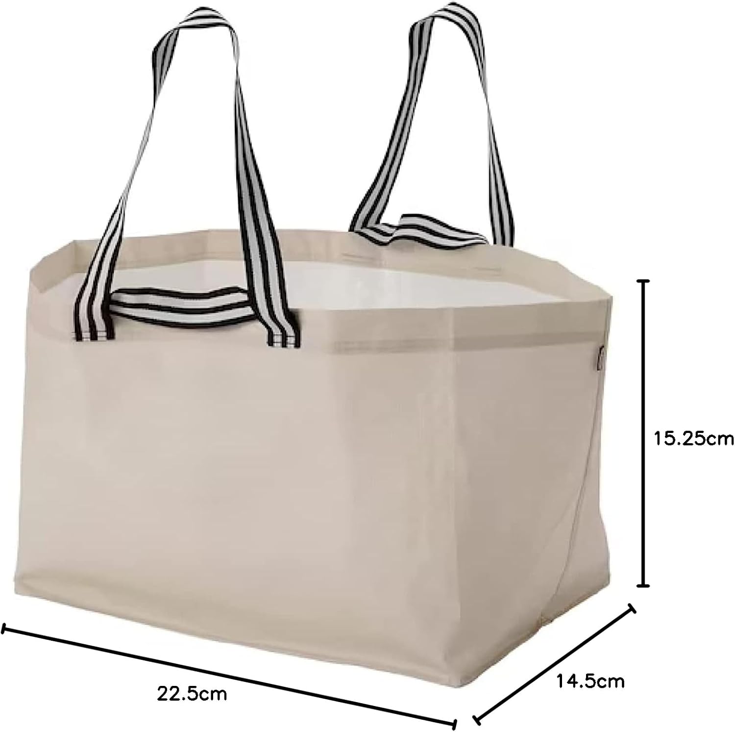 I-K-E-A GoRSNYGG Shopping Storage Bag Large Light Beige polypropylene 22 1/2x14 1/2x15 ¼ ''/2401 oz