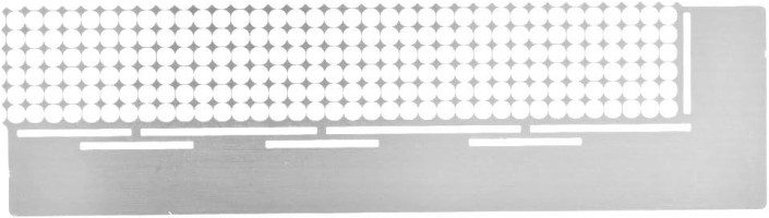 5D Diamond Painting Kit Ruler,Delaman Stainless Steel Diamond Mesh Ruler DIY Drawing Ruler with 216 Blank Grids for Diamond Painting Round Full Drill & Partial Drill