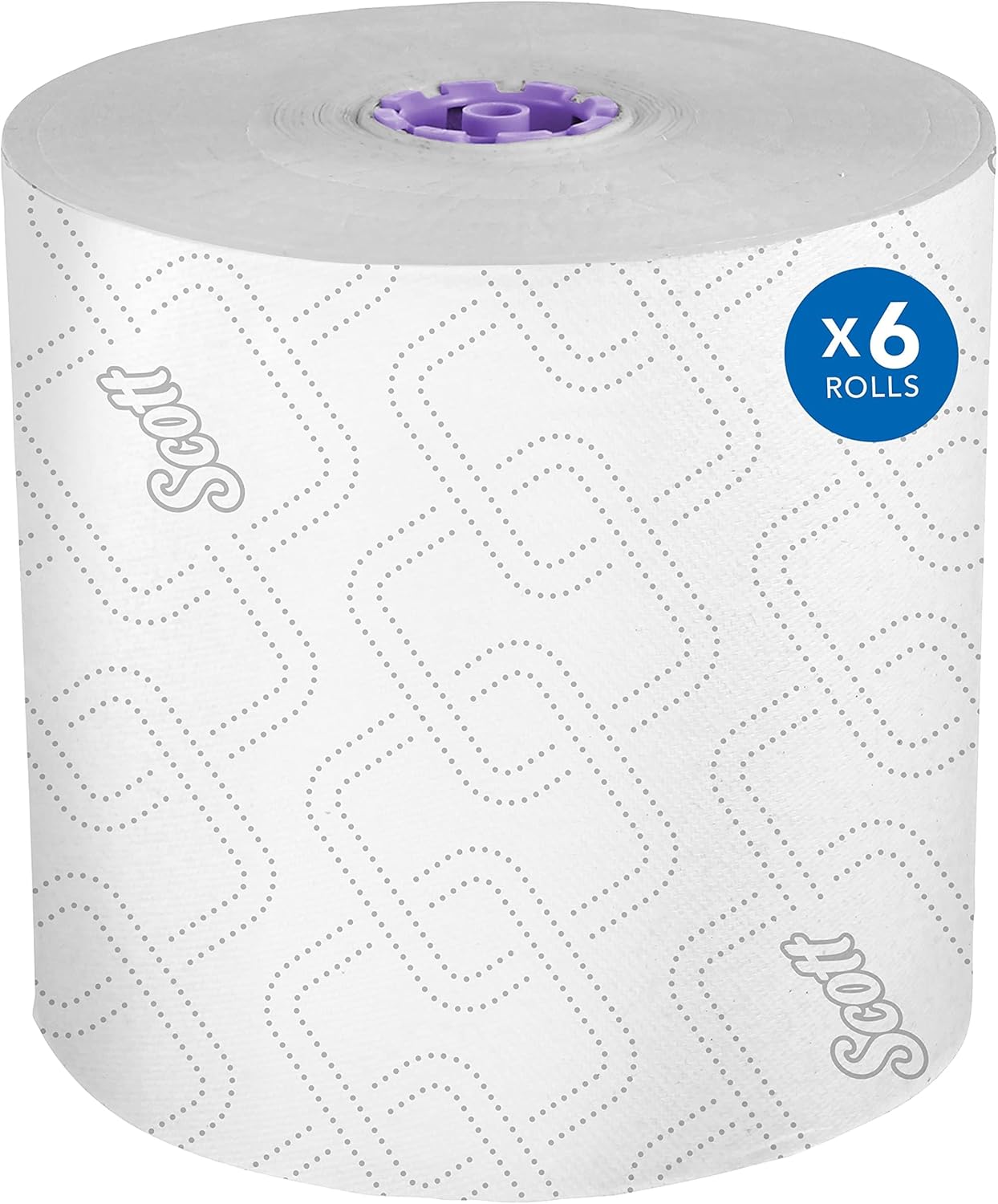 Scott Professional Essential High-Capacity Hard Roll Paper Towels, Bulk (02001), Elevated Design, Absorbency Pockets, White, for ScottBrand Purple Core Dispensers (6 Rolls at 950' Each, 5,700'/Case) 950'/Roll, 6 Rolls/Case, 5,700'/Case