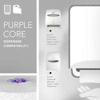Scott Professional Essential High-Capacity Hard Roll Paper Towels, Bulk (02001), Elevated Design, Absorbency Pockets, White, for ScottBrand Purple Core Dispensers (6 Rolls at 950' Each, 5,700'/Case) 950'/Roll, 6 Rolls/Case, 5,700'/Case