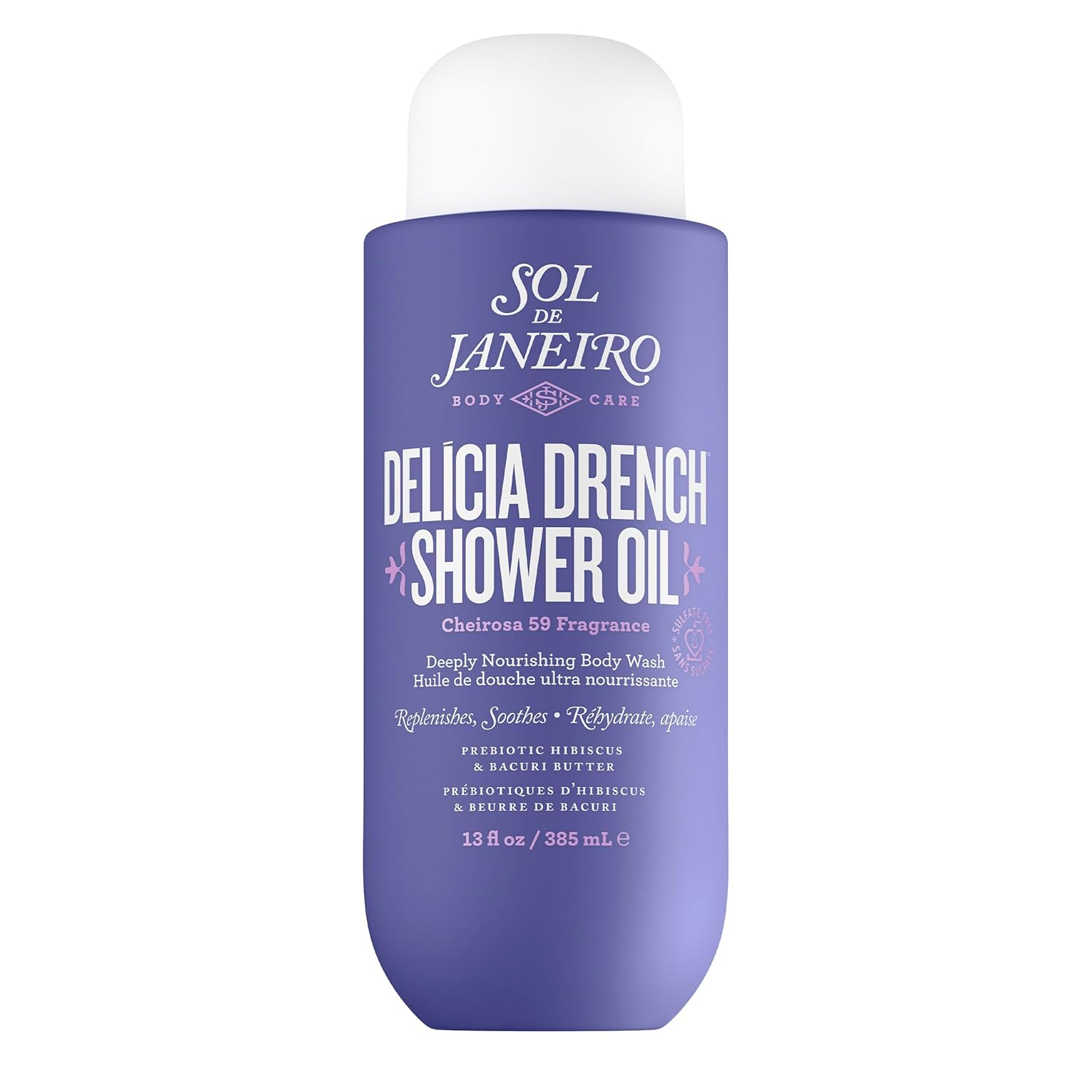 Sol de Janeiro Delicia Drench Shower Oil Moisturizing Cleansing Oil 13 Fl Oz (Pack of 1)