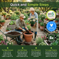 WONDER SOIL | Organic Potting Soil | 12 QUARTS of Ready to Plant Coco Coir Fully Loaded with Nutrients | 3 LBS Bag Expands to 12 Quarts of Indoor Outdoor Soil | Incl Worm Castings, Perlite 3 LBS (Expands to 12 Quarts)