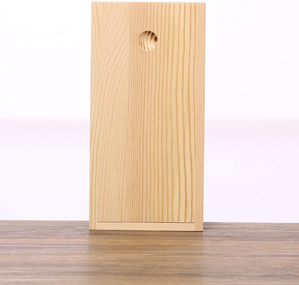 yarlung 4 Pack Unfinished Wood Storage Box with Slide Lid, Vintage Cards Container Small Gift Box for Art Hobbies, DIY Craft, Desktop Bead Organizer, Jewelry Storage