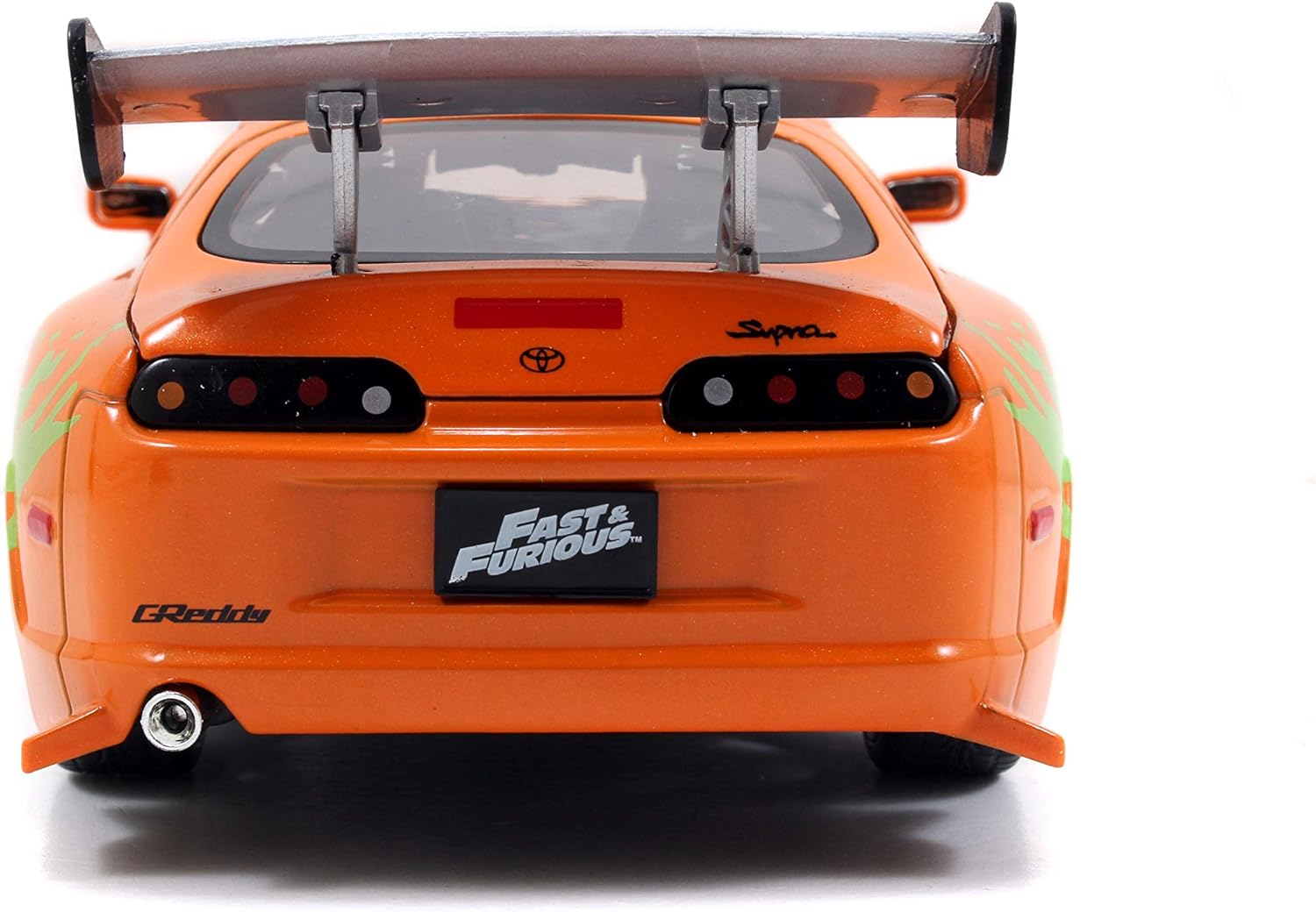 Jada Toys Fast & Furious 1:24 Brian's Toyota Supra Die-cast Car, Toys for Kids and Adults, Orange (97168)