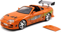 Jada Toys Fast & Furious 1:24 Brian's Toyota Supra Die-cast Car, Toys for Kids and Adults, Orange (97168)