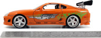 Jada Toys Fast & Furious 1:24 Brian's Toyota Supra Die-cast Car, Toys for Kids and Adults, Orange (97168)