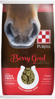 Purina | Berry Good - Raspberry Flavored Senior Horse Treats | Added Biotin for Hoof Health - 15 Pound (15 lb.) Bag