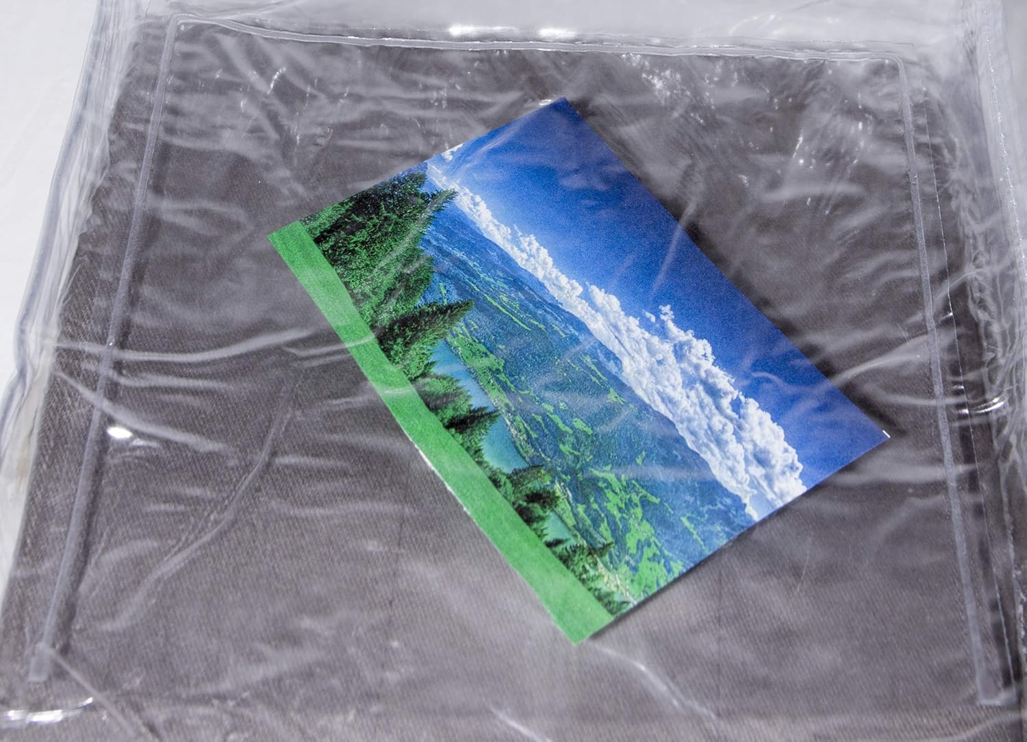 10-Pack Clear Vinyl Zippered Storage Bags 9 x 11 x 2 Inch with Display Pocket