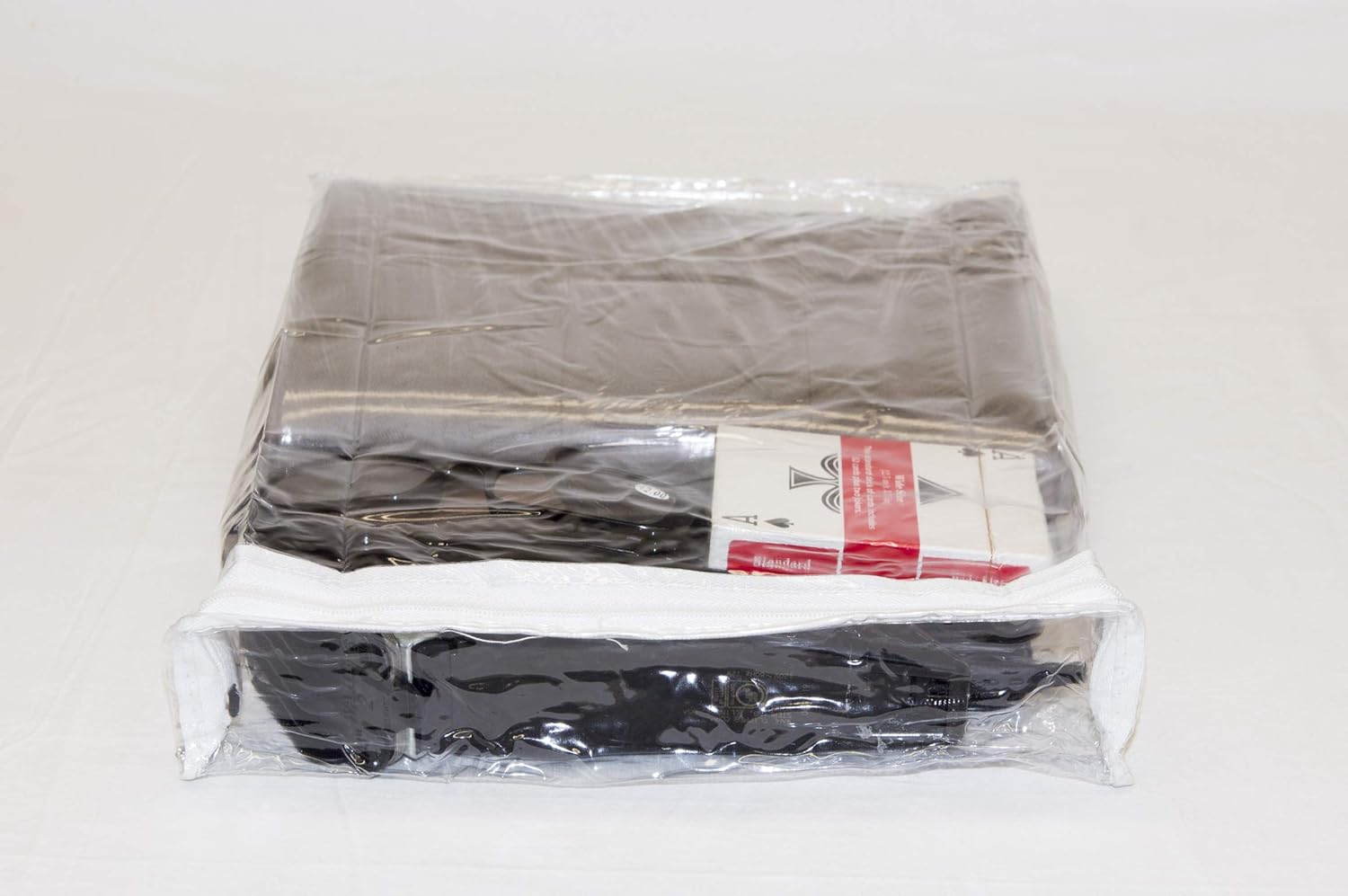 10-Pack Clear Vinyl Zippered Storage Bags 9 x 11 x 2 Inch with Display Pocket