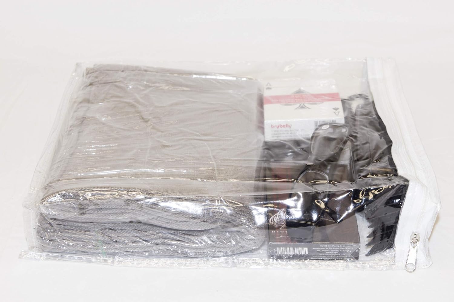 10-Pack Clear Vinyl Zippered Storage Bags 9 x 11 x 2 Inch with Display Pocket