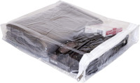 10-Pack Clear Vinyl Zippered Storage Bags 9 x 11 x 2 Inch with Display Pocket