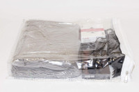 10-Pack Clear Vinyl Zippered Storage Bags 9 x 11 x 2 Inch with Display Pocket