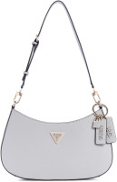 GUESS Noelle Top Zip Shoulder Bag One Size Lavender Grey