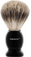 Perfecto 100% Pure Badger Shaving Brush-Black Handle- Engineered for The Best Shave of Your Life. for, Safety Razor, Double Edge Razor, Straight Razor or Shaving Razor, Its The Best Badger Brush.